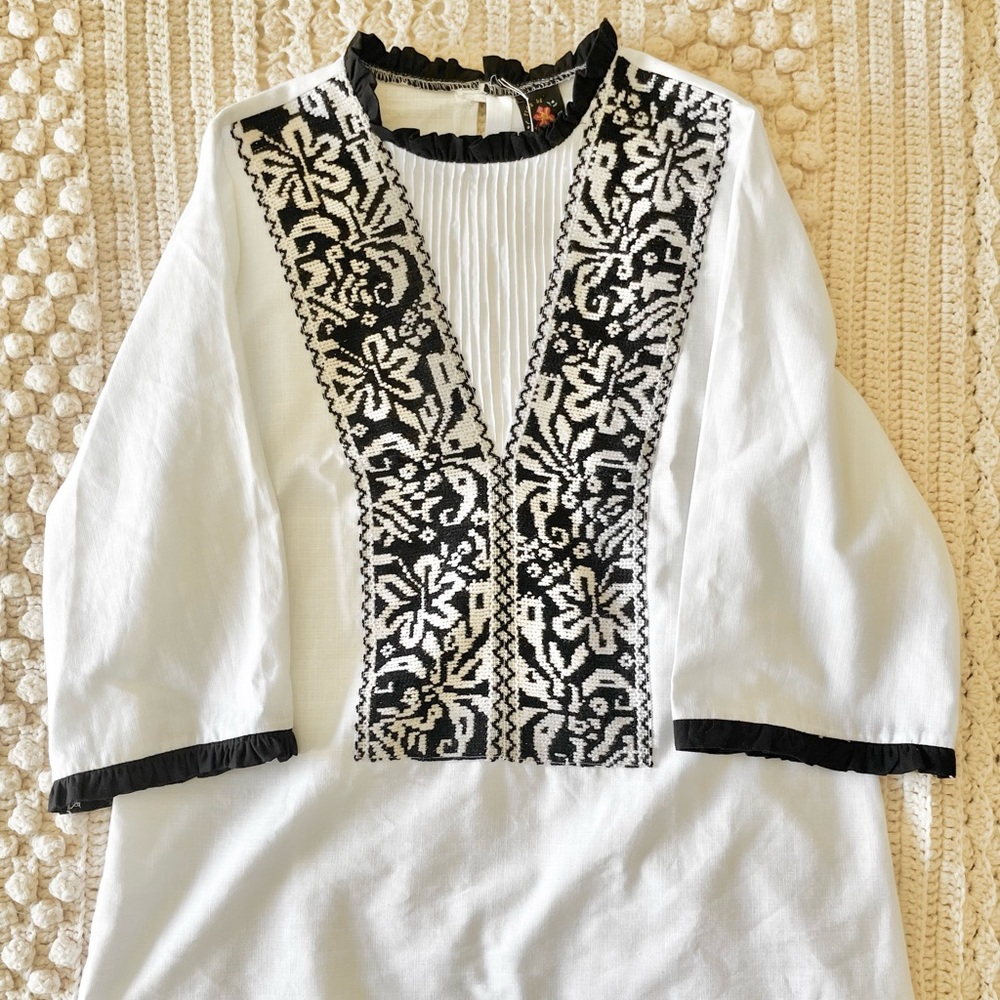 Embroidered Tunic Dress